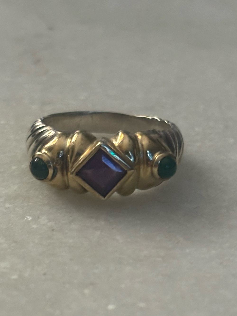 David Yurman Amethyst & Dyed Chalcedony
Renaissance Ring - Picture 3 of 9
